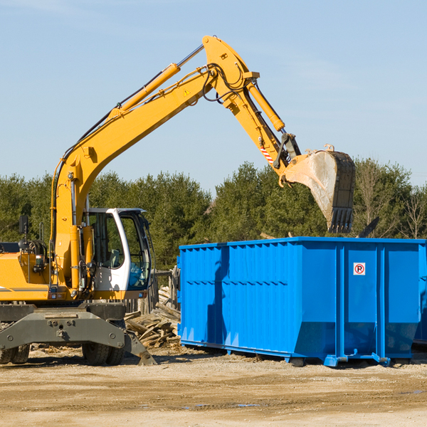 what happens if the residential dumpster is damaged or stolen during rental in Moccasin